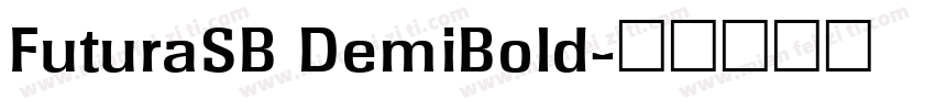 FuturaSB DemiBold字体转换